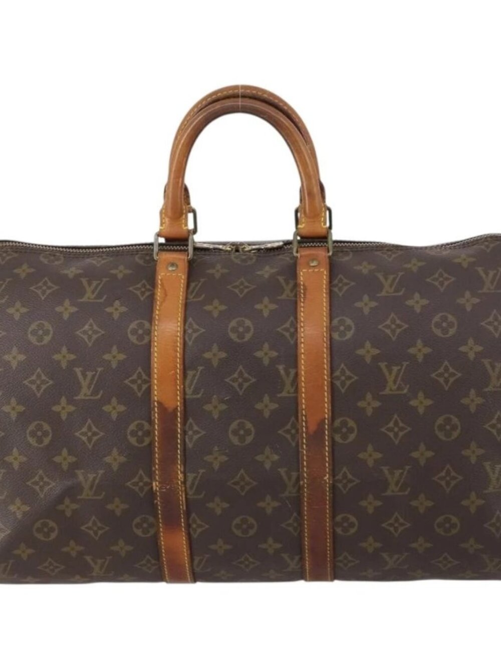 LOUIS VUITTON Monogram Keepall 45 Boston Bag M41428 LV Auth - Picture 10 of 15